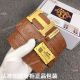 Hermes Crocodile Leather Belt with Gold Buckle - AAA Replica (5)_th.jpg